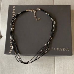 Silpada leather necklace